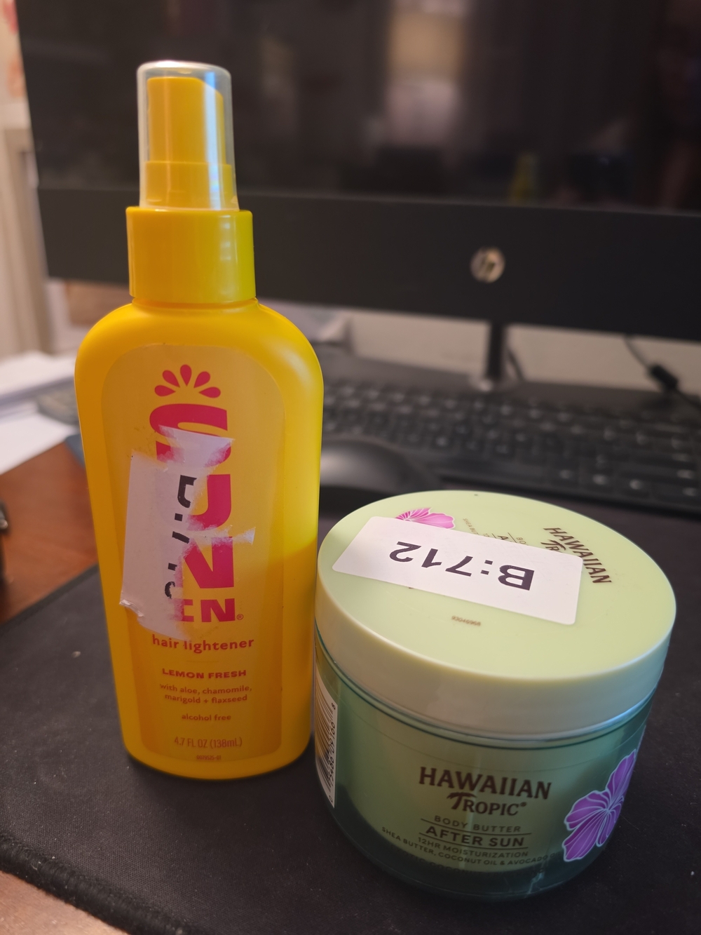 Hair Lightener Spray Lemon Sun-in & 4.7 Ounce Sun In & After Sun Body Butter.